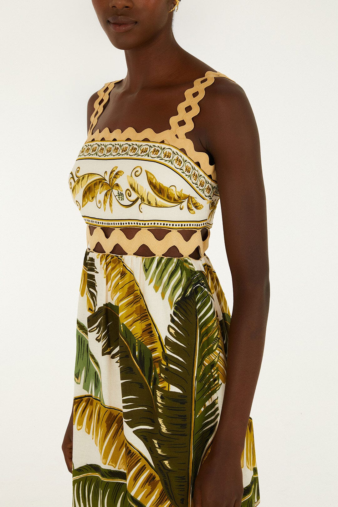 Sand Trancoso Wavy Trim Lenzing™ Ecovero™ Euroflax™ Maxi Dress