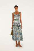 Off-White Manoela Belted Lenzing™ Ecovero™ Euroflax™ Maxi Dress