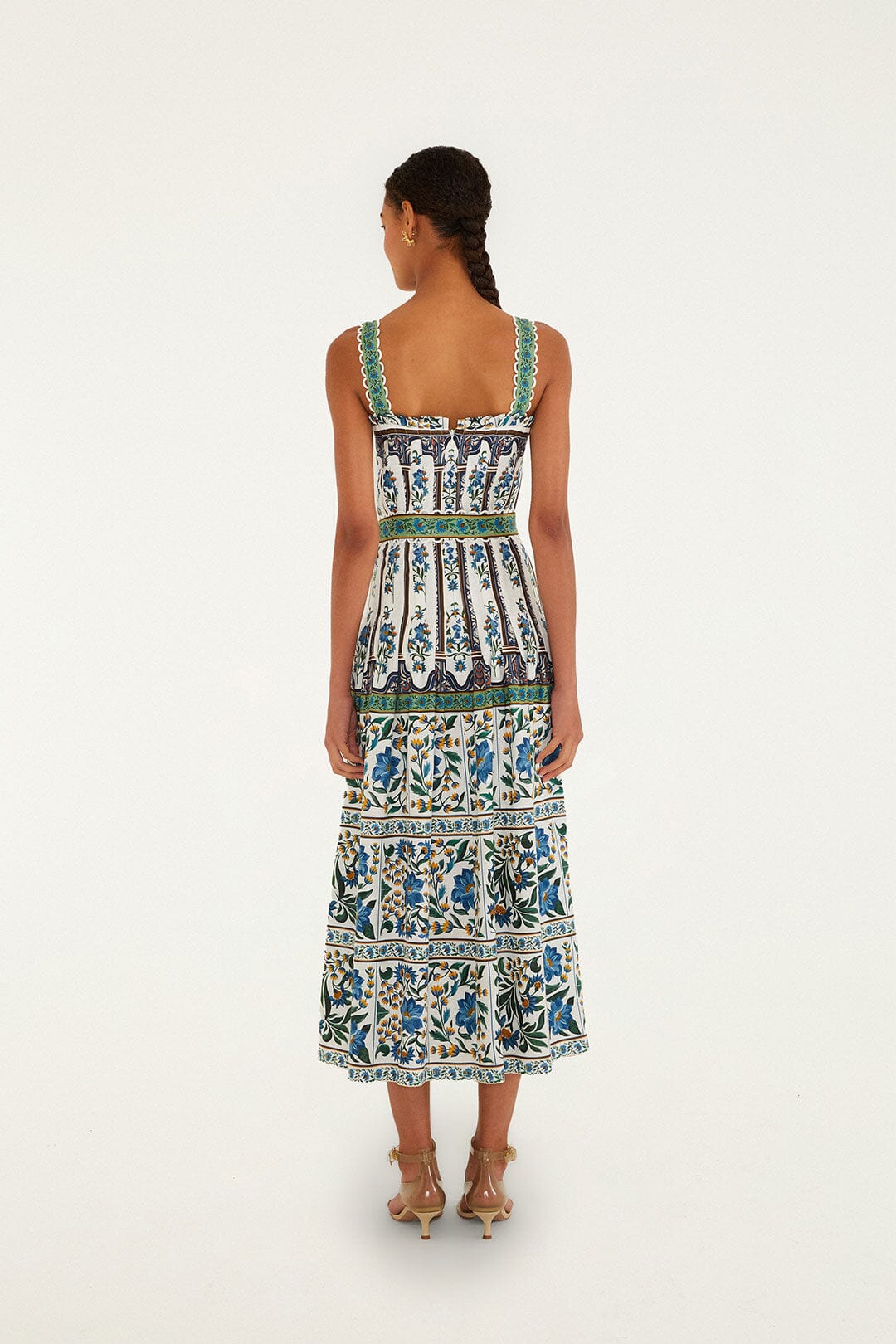 Off-White Manoela Belted Lenzing™ Ecovero™ Euroflax™ Maxi Dress