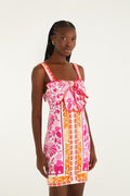 Off-White Santorini Crochet Euroflax™ Premium Linen Mini Dress