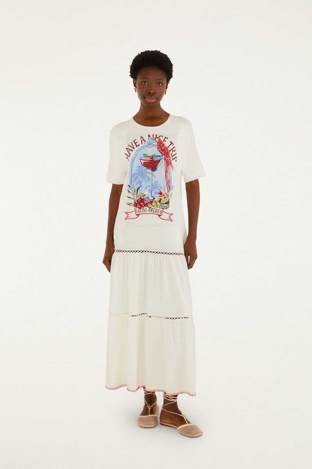 Have A Nice Trip Organic Cotton Maxi Dress