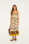 Sand Hilo Stripes Lenzing™ Ecovero™ Euroflax™ Midi Dress