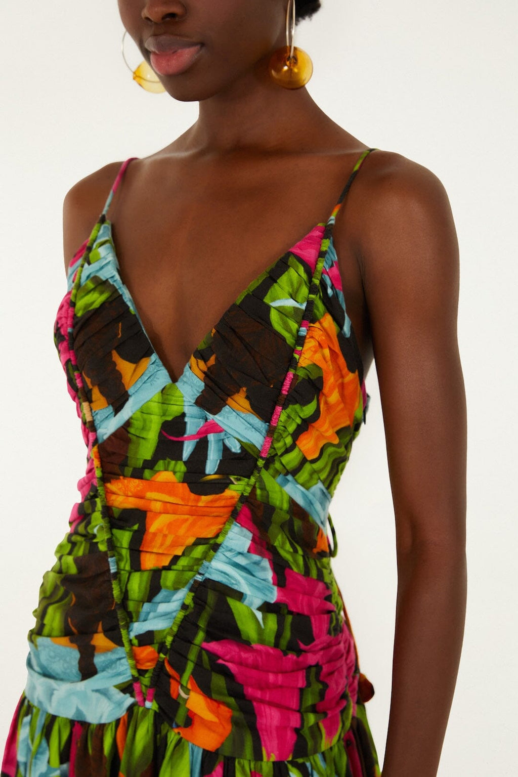Black Mujeres Y Flores Lenzing™ Ecovero™ Euroflax™ Midi Dress