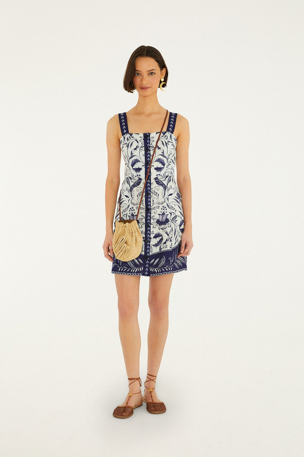 Off-White Nina Euroflax™ Premium Linen Mini Dress