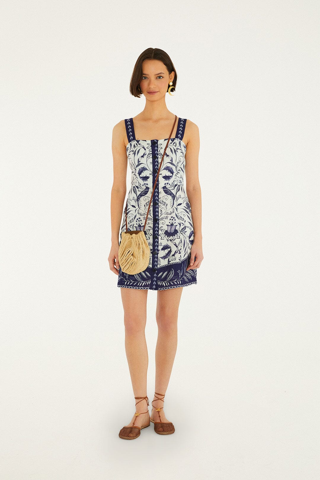 Off-White Nina Euroflax™ Premium Linen Mini Dress