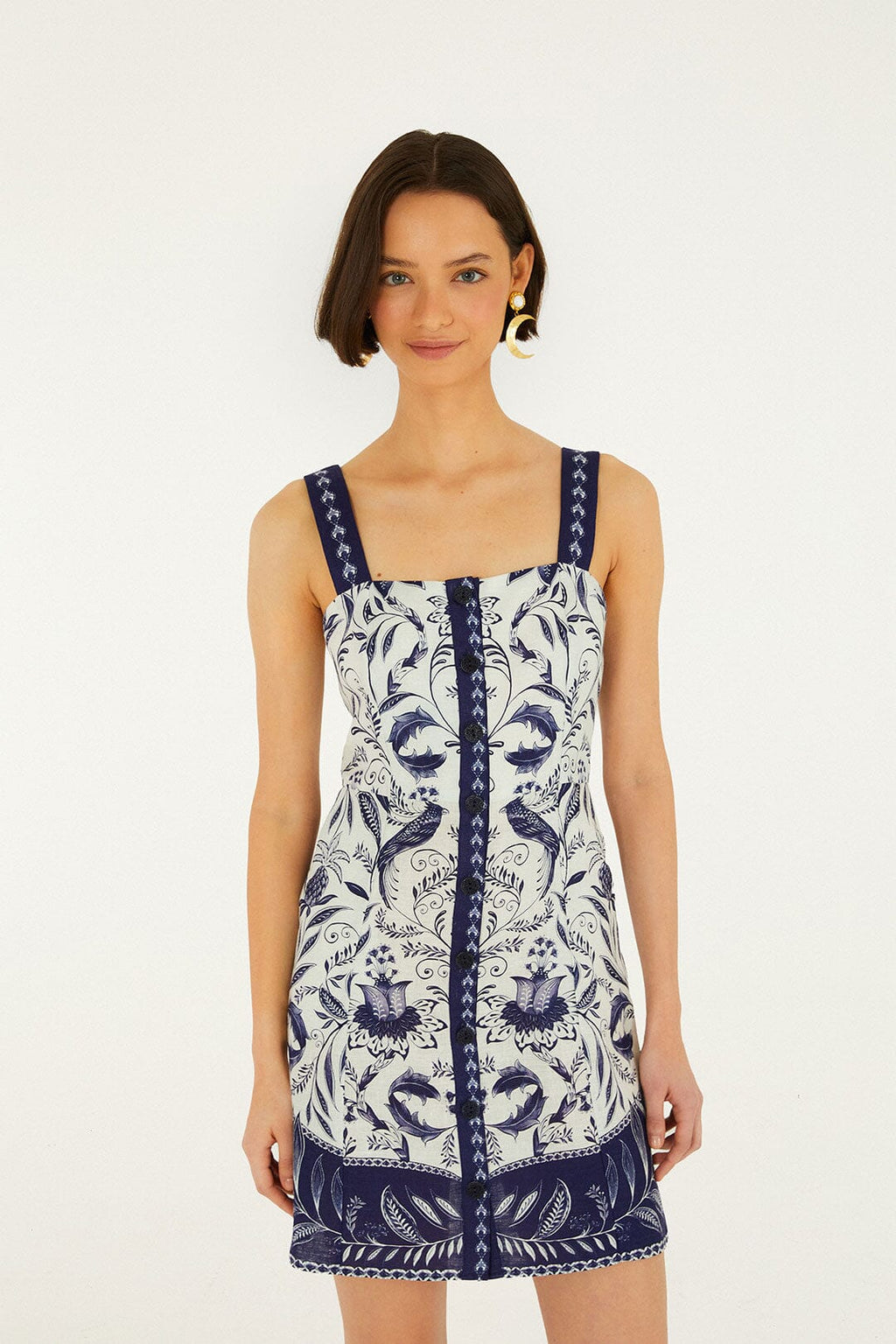 Off-White Nina Euroflax™ Premium Linen Mini Dress