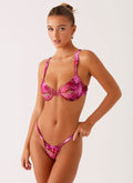 Airlie Scrunch Bikini Bottoms - Lavender Lagoon