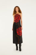 Black Rosalia Artisanal Lenzing™  Ecovero™  Euroflax™  Midi Dress